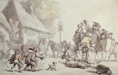 Vor dem Gasthaus